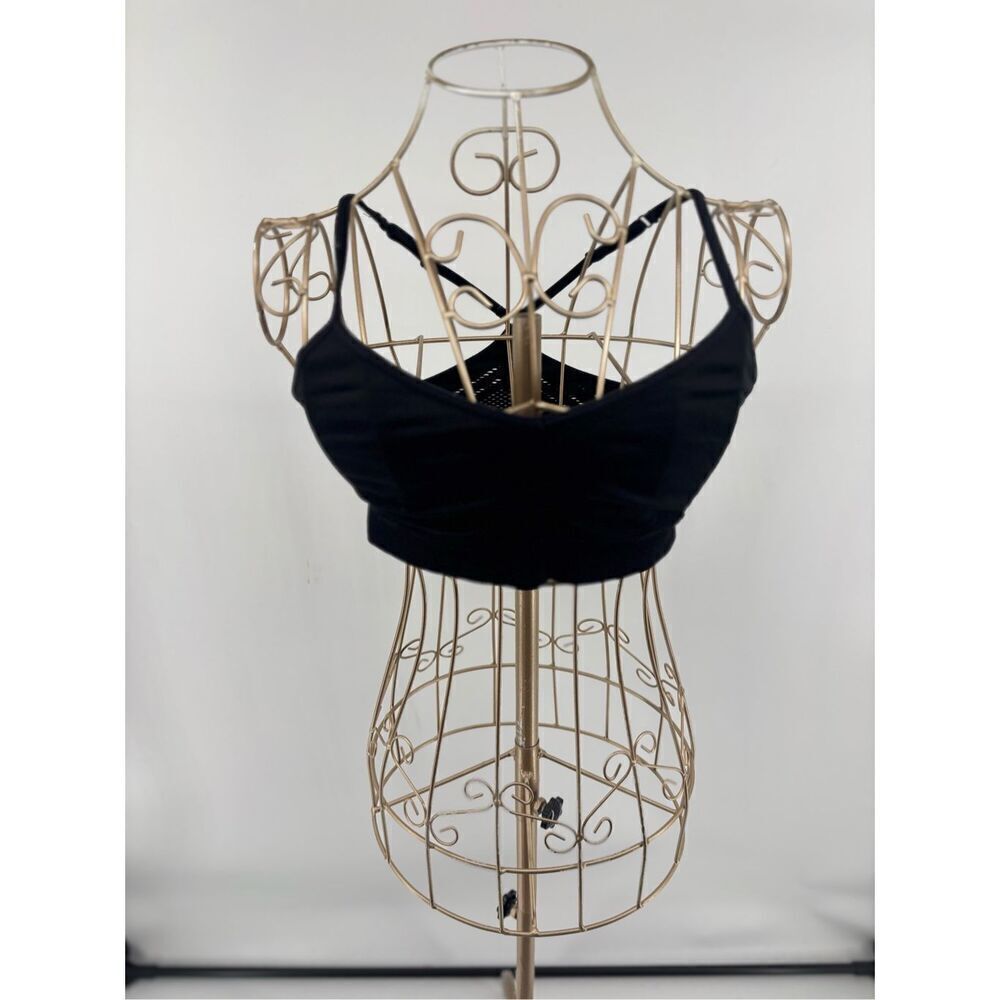 Victoria’s Secret Pink Crocheted Black Bralette Bra  Womens Size Medium